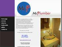 Tablet Screenshot of mrplumberdenver.com